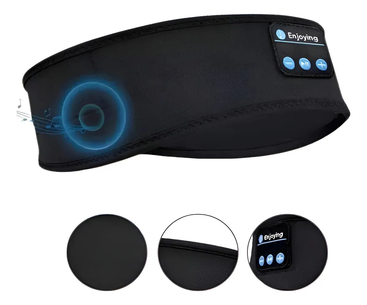 Cintillo con audífonos y conexión bluetooth